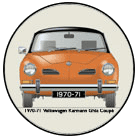 VW Karmann Ghia Coupe 1970-71 Coaster 6